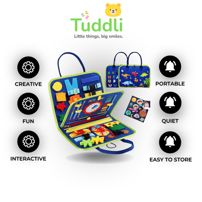 Tuddli Montessori Busy Board for Toddlers