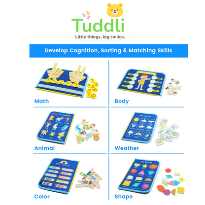 Tuddli Montessori Busy Board for Toddlers