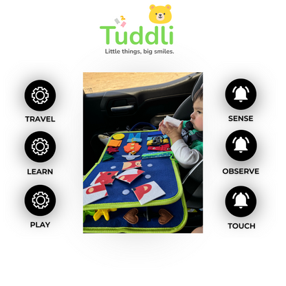 Tuddli Montessori Busy Board for Toddlers