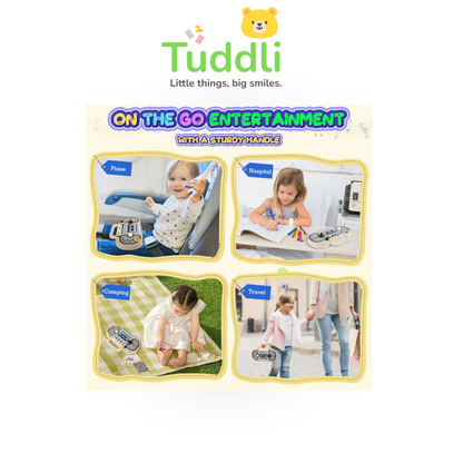 Montessori Busy Board with Led Light & Music